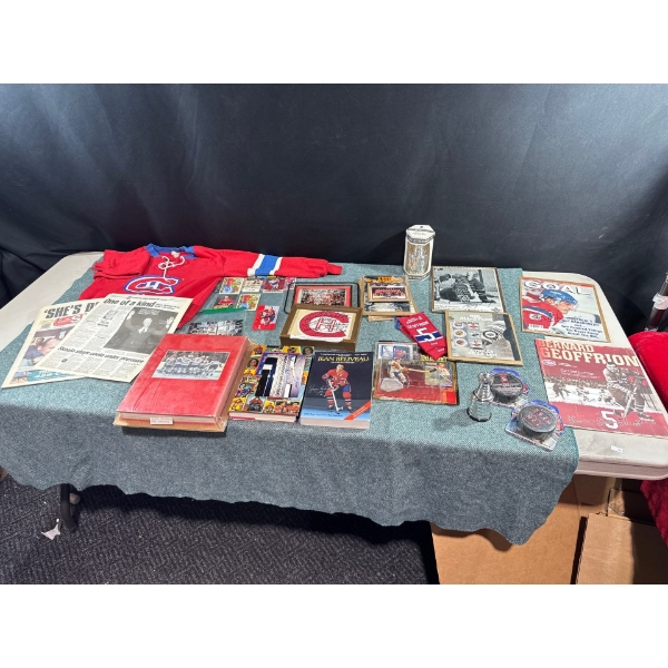 Montreal Canadiens Autographed Figurines, Magazines, etc.