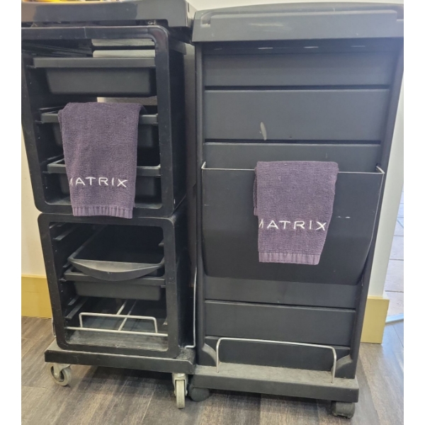 Matrix Barber Carts on Casters #2 -15x17x32 - 2 Count 