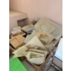 Image 1 :  plaster moulds and miscellaneous items all on shelf included bigger Tupperware containers and decor