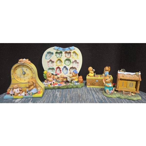 Pendelfin Keepsake Box, My First Year Photo Frame, Perpetual Calendar & Bunny Clock