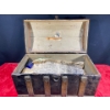 Image 2 : Antique Traveler's Trunk with Bonus Items 