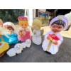 Image 2 : vintage plastic nativity scene 19” height