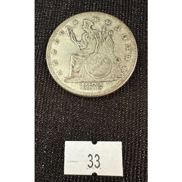 1872 United States Silver Liberty Dollar