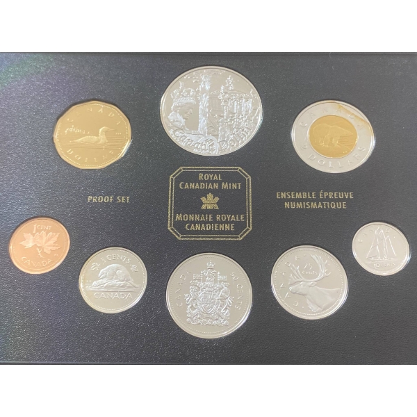 2002 Royal Canadian Mint Proof Coin Set with Original Packaging