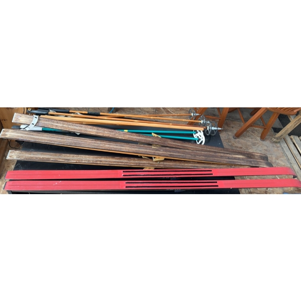Rossignol and Olympia MH Cross Country Skis with Poles, Made in Norway