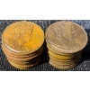 Image 1 : Queen Elizabeth II Coronation Bronze Medallions & Canadian WWII Meat Ration Tokens