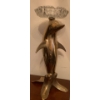 Image 1 : Mid Century Brass Ash Tray 18T Dolphin Motif
