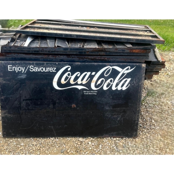 Vintage Coca Cola Branded Metal Utility Shelving 