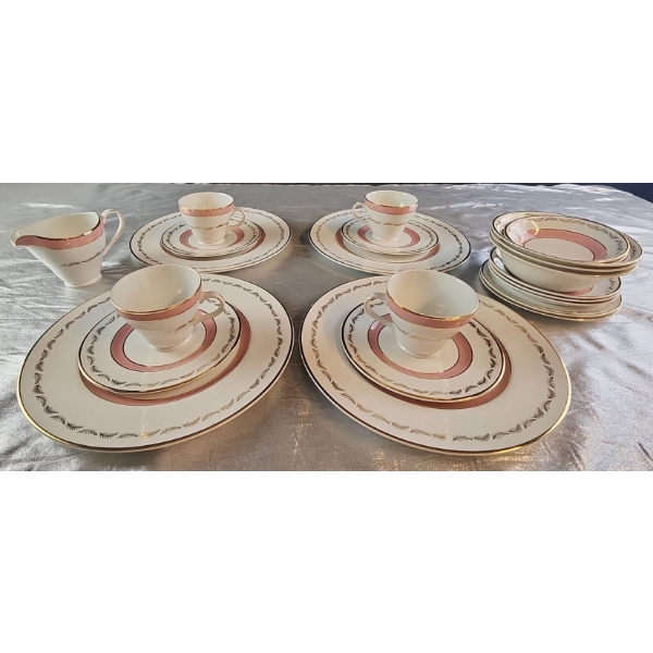 Chinastyle Fine Earthenware Simpsons (Potters) England "Debutante" Pattern