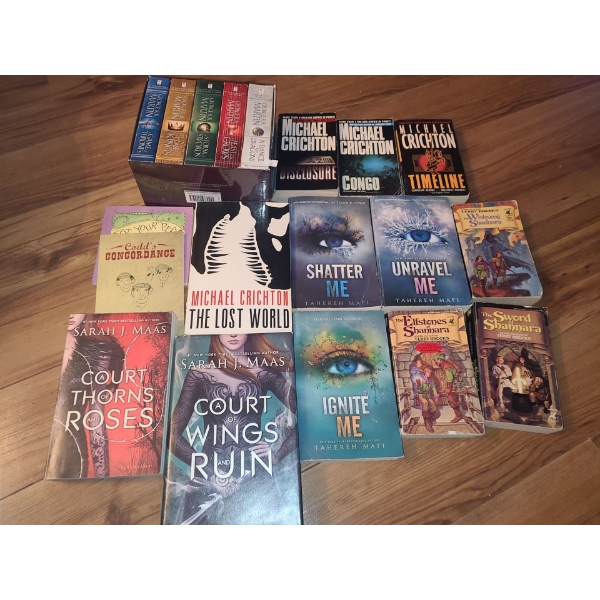 Books: Non-Fiction- Titles by: Michael Crichton, Sarah J. Maas, and Others