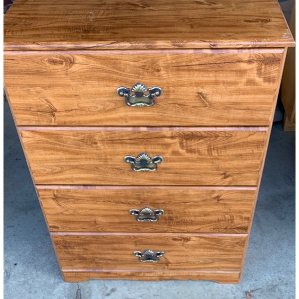Wooden 4 Tier Dresser 