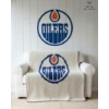 Image 1 :  Edmonton Oilers Wall Hanging And  Handmade Crochet Blanket 