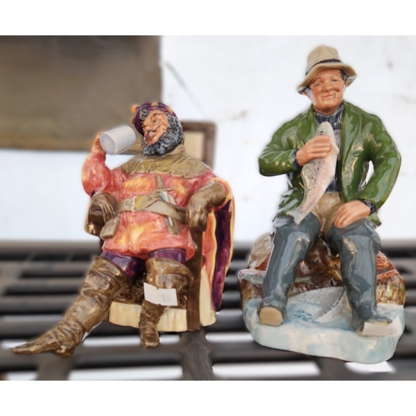 Royal Doulton Figurines: "The Foaming Quart" and "A Good Catch"