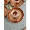Image 3 : Copper Decor: Taper Candle Holders 4" Diameter, Candle Snuffer, Small Trinket Dishes and Bowls