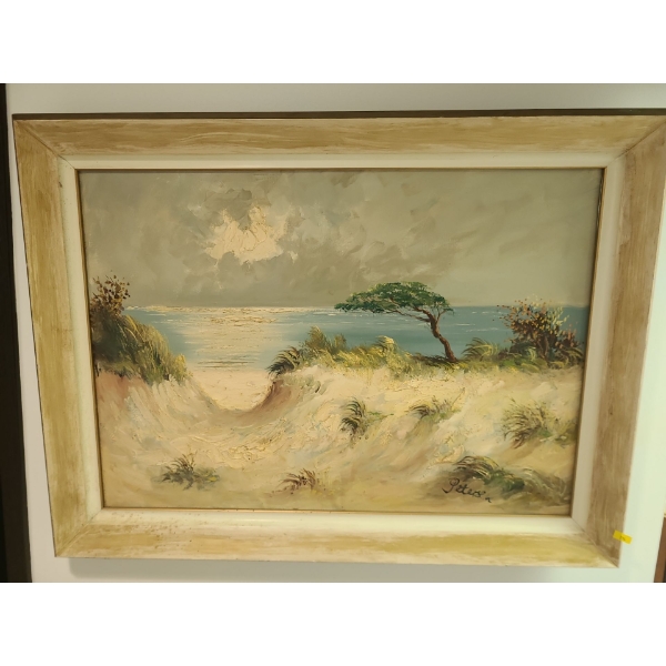 Seascape painting by Peterson - 32W, 24T