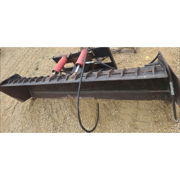 Hydraulic Angle Top Soil Spreading Attachment for Skid Steer 11 W, 33 D, 30 T 