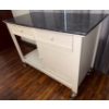 Image 2 : Kitchen Island on Wheels w/ Faux Marble Top 48 W, 24 W, 36 T 