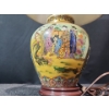 Image 7 : Hand Painted Geisha Art Lamp on Wooden Base- Tested. 