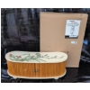 Image 12 : Art Treasures Rolling Door Jewelry Box with Floral Design and Over-the-Toilet Storage Shelf