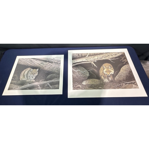 Alex Halliburton Safe From The Hounds Print 23T 32W, Feline Sanctuary Print 19T 25.5W