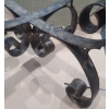 Image 3 : *Metal Scroll Design Base Table 22 W, 22 D Base, 36" Diameter Glass Top