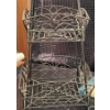 Image 5 : Metal Fruit Tower, Breakfast Tray, and Cast Iron Napkin Rings Set