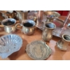 Image 4 : - Assorted Metalware Incl: Tray 17 x 8.5, Bowl, Small Vases and More!