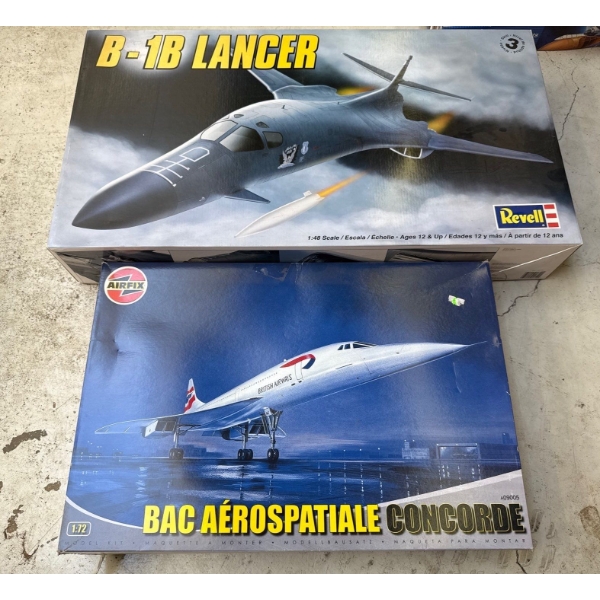 B-1B Lancer Plane 1:48Sc w/ Bac Aerospatiale Concorde 1:72 Sc 