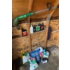 Image 3 : Yard Essentials with Weed Eater  Trimmer/Edger, Umbrella, Tools, and More 