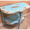 Image 3 : Ceramic Pitcher, Distressed Blue Shelf, Frame, and Wall Shelf