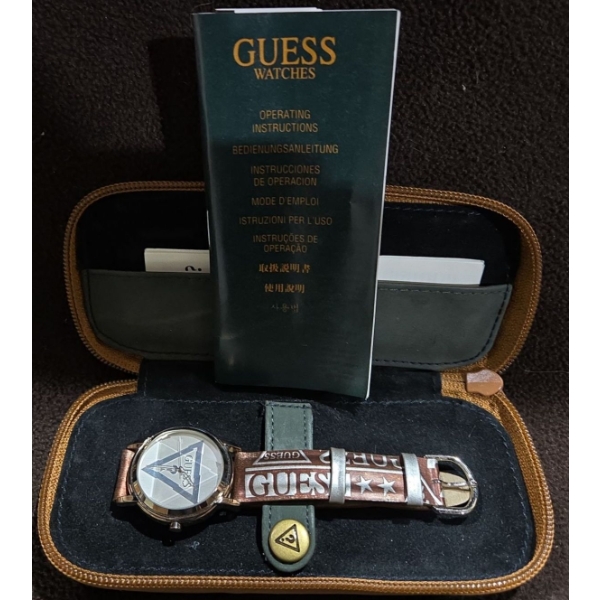 1995 Guess Wrist Watch With Case + Papers