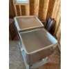 Image 2 : Stainless Steel Cooler On Wheels W22" L35" H 33"