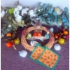 Image 2 : Decorative Lot Including Ceramic Birds, Wicker Wreath, and Glass Pitcher