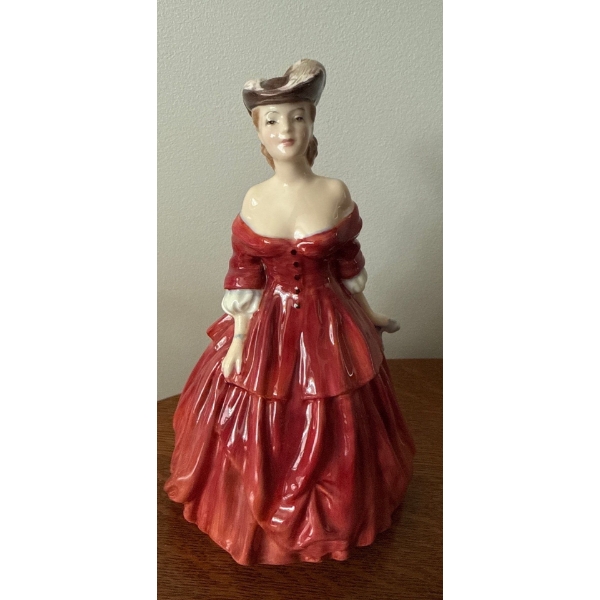 Royal Doulton Collectible Bone China Figurine, 'Vivienne' 8In Tall 