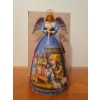 Image 5 : Heartwood Creek Carved Angel Figure w/ Nativity Scene on Skirt - 10T 