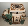 Image 2 : Vintage Hollywood Regency Chinese Elephant Plant Stand 21"Tall