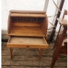 Image 3 : Antique School Desk ( 31"H x 21.5"W x 31"D) and Small Roll Up Desk ( 31"H x 21.5" x 31"D)