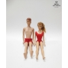Image 8 : 1960s Barbie and Ken in Handcrafted Armoire, Including Handmade Clothing 20'h x 23'w