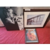 Image 1 : Framed Airplane Print Under Glass  24 1/2 w 22 h, Marilyn Monroe Print on Canvas 18 w 25 h