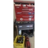 Image 1 : Tool Chest 27 W, 12 D, 24 T (Keys Included) and Mastercraft Tool Trolley 34 W, 18 D, 34 T, Contents