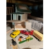 Image 1 : Vintage RadioShack semi made in Hong Kong in good condition along with a little yellow van toy, fire