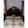 Image 2 : Gorgeous Queen Four Post Bed Bundle - Includes Head Board Frame Mattress & Linens 