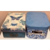 Image 2 : Painted Wooden Side Cabinet with Decorative Storage Boxes