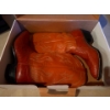 Image 1 : Cognac-Colored Genuine Lizard Skin Western Cowboy Boots Size 12