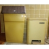 Image 2 : Two Vintage Trash Cans-  Saniluxe Brand
