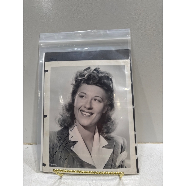 Joan Davis Signed Headshot