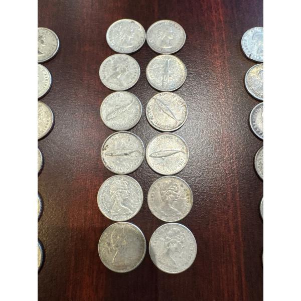 12 80% silver dimes 27.8 grams