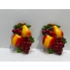 Image 1 : Chalk Fruit, Matching Set of Apples, Pears, Grapes and Cherries