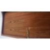 Image 6 : 10ft x 26in Teak Headboard With Attached Night Tables and Lights