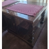 Image 6 : Coffee Table: 55 w, 21.5 d, 17 h ,End: 25 w, 25 d, 21 h and Magazine Holder Table:  25 w, 19 d, 20 h